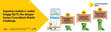 Dapatkan e-wallet hingga Rp75 ribu dengan ikutan CommBank Mobile Challenge